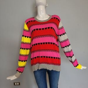 Zaket And Plover Heart Sweater, VGUC, Size L